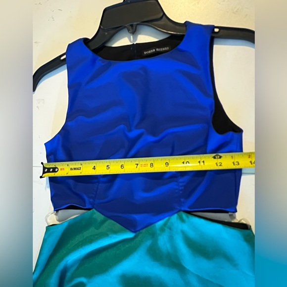 Donna Mizani Colorblock Cut Out Dress Blue - Picture 7 of 10